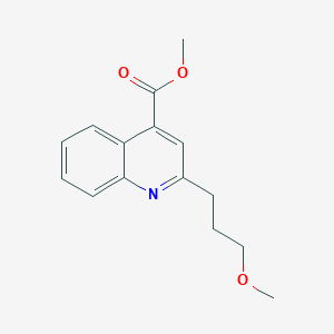 molecular formula C15H17NO3 B13844968 Methyl 2-(3-methoxypropyl)quinoline-4-carboxylate 