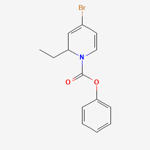 molecular formula C14H14BrNO2 B13844974 Phenyl 4-Bromo-2-ethylpyridine-1(2H)-carboxylate 