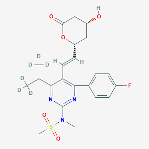 molecular formula C22H26FN3O5S B13844979 (3R,5R)-Rosuvastatin Lactone-d6 