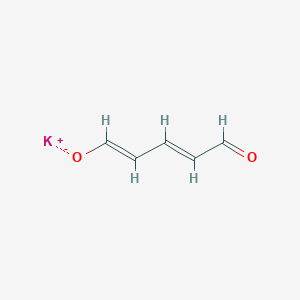 molecular formula C₅H₅O₂K B013845 potassium (1E,3E)-5-oxopenta-1,3-dien-1-olate CAS No. 40418-44-8