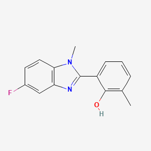 2-(5-fluoro-1-methyl-1H-1,3-benzodiazol-2-yl)-6-methylphenol