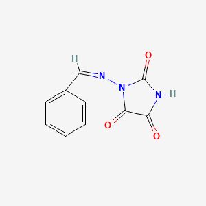 molecular formula C10H7N3O3 B13845056 1-[(Z)-benzylideneamino]imidazolidine-2,4,5-trione 