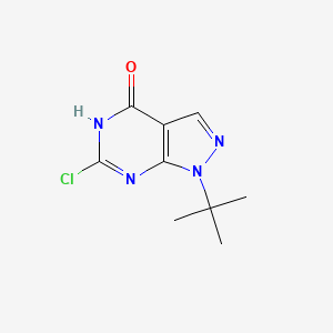 1-tert-butyl-6-chloro-1H,4H,5H-pyrazolo[3,4-d]pyrimidin-4-one