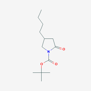 molecular formula C13H23NO3 B13845207 Tert-butyl 4-butyl-2-oxopyrrolidine-1-carboxylate 
