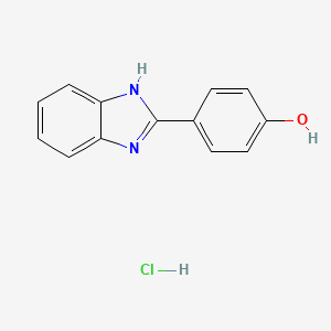 molecular formula C13H11ClN2O B1384522 4-(1H-benzo[d]imidazol-2-yl)phenol hydrochloride CAS No. 878770-54-8