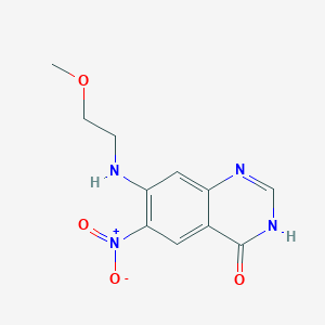 7-[(2-Methoxyethyl)amino]-6-nitro-3,4-dihydroquinazolin-4-one
