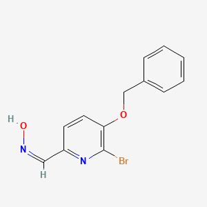 (Z)-5-(Benzyloxy)-6-bromopicolinaldehyde oxime