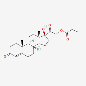 molecular formula C24H34O5 B13845260 Cortexolone-21-propionate 