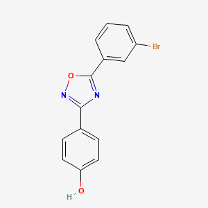 4-[5-(3-Bromophenyl)-1,2,4-oxadiazol-3-yl]phenol