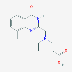 3-{Ethyl[(8-methyl-4-oxo-3,4-dihydroquinazolin-2-yl)methyl]amino}propanoic acid