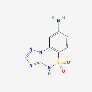 12-Amino-8lambda6-thia-2,3,5,7-tetraazatricyclo[7.4.0.0^{2,6}]trideca-1(9),3,5,10,12-pentaene-8,8-dione