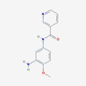 molecular formula C13H13N3O2 B13845321 N-(3-amino-4-methoxyphenyl)pyridine-3-carboxamide 