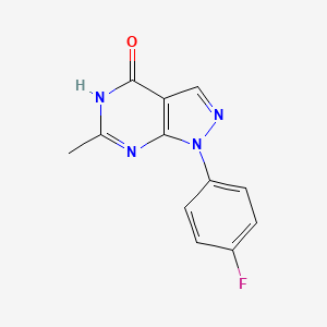 1-(4-fluorophenyl)-6-methyl-1H,4H,5H-pyrazolo[3,4-d]pyrimidin-4-one