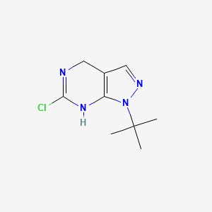 molecular formula C9H13ClN4 B1384534 1-tert-butyl-6-chloro-1H,4H,5H-pyrazolo[3,4-d]pyrimidine CAS No. 1240528-60-2