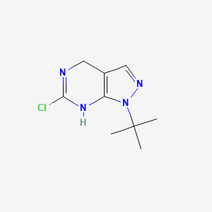 1-tert-butyl-6-chloro-1H,4H,5H-pyrazolo[3,4-d]pyrimidine