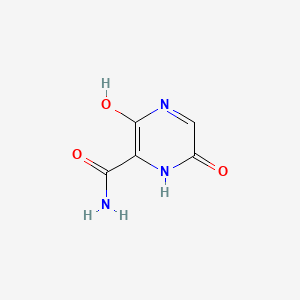 molecular formula C5H5N3O3 B13845350 3,6-Dihydroxypyrazine-2-carboxamide 