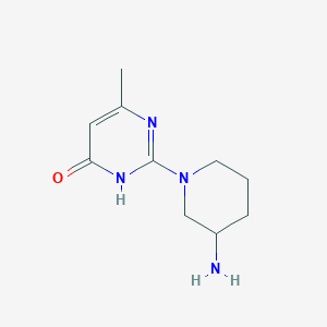 molecular formula C10H16N4O B1384539 2-(3-aminopiperidin-1-yl)-6-methylpyrimidin-4(3H)-one CAS No. 1502031-11-9