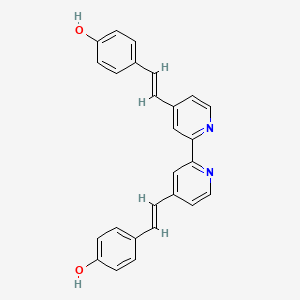 molecular formula C26H20N2O2 B1384541 4,4'-Bis(4-hydroxystyryl)-2,2'-bipyridine CAS No. 166827-48-1