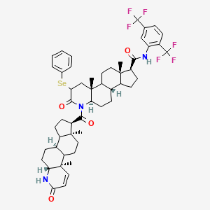 molecular formula C52H61F6N3O4Se B13845438 Phenylselenyl Dutasteride alpha-Dimer 