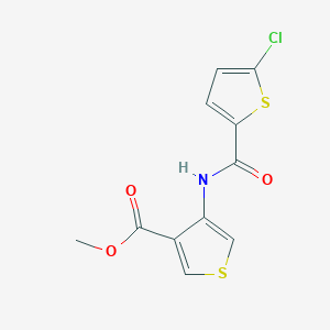 molecular formula C11H8ClNO3S2 B13845447 Methyl 4-{[(5-chloro-2-thienyl)-carbonyl]amino}thiophene-3-carboxylate 