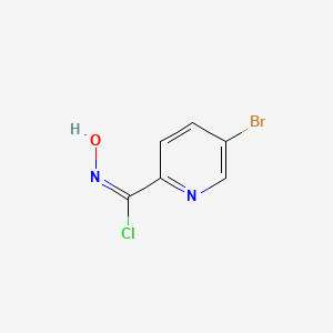 molecular formula C6H4BrClN2O B13845455 (2E)-5-bromo-N-hydroxypyridine-2-carboximidoyl chloride 