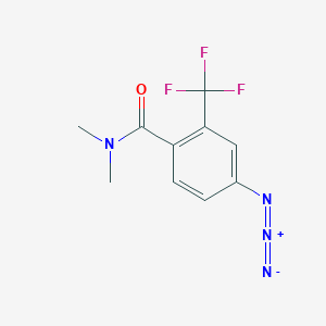 molecular formula C10H9F3N4O B1384550 4-Azido-N,N-dimethyl-2-trifluoromethylbenzamide CAS No. 2279123-02-1
