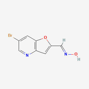 B1384554 6-Bromofuro[3,2-b]pyridine-2-carbaldehyde oxime CAS No. 1171920-32-3