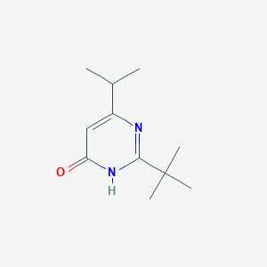 molecular formula C11H18N2O B1384555 2-Tert-butyl-6-(propan-2-yl)-3,4-dihydropyrimidin-4-one CAS No. 1153296-66-2