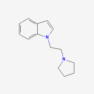 molecular formula C14H18N2 B13845650 1-(2-Pyrrolidin-1-yl-ethyl)-1H-indole 