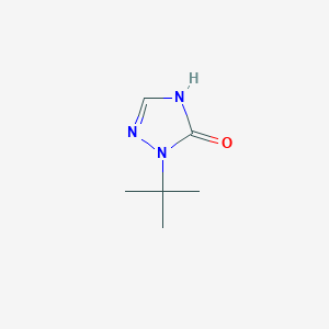 molecular formula C6H11N3O B1384567 1-叔丁基-4,5-二氢-1H-1,2,4-三唑-5-酮 CAS No. 1432682-15-9