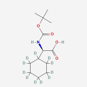 molecular formula C13H23NO4 B13845698 N-Boc-D-cyclohexylglycine-d11 