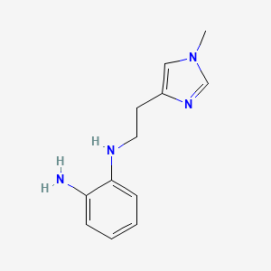 molecular formula C12H16N4 B13845718 N-[2-(1-methyl-1H-imidazol-4-yl)ethyl]-1,2-benzenediamine 