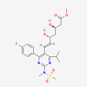 molecular formula C23H30FN3O6S B13845785 methyl (E,3R,5R)-7-[4-(4-fluorophenyl)-2-[methyl(methylsulfonyl)amino]-6-propan-2-ylpyrimidin-5-yl]-3,5-dihydroxyhept-6-enoate 