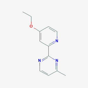 B138458 2-(4-Ethoxypyridin-2-yl)-4-methylpyrimidine CAS No. 142019-58-7