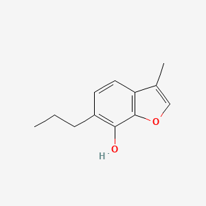 molecular formula C12H14O2 B13845802 3-Methyl-6-propyl-1-benzofuran-7-ol 