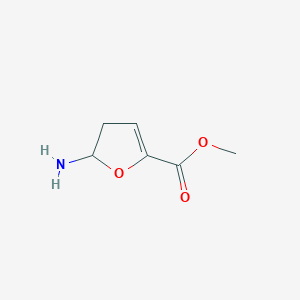 molecular formula C6H9NO3 B13845807 Methyl 5-amino-4,5-dihydrofuran-2-carboxylate 