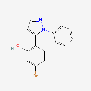 5-Bromo-2-(1-phenyl-1H-pyrazol-5-yl)phenol