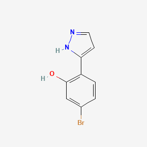 5-Bromo-2-(1H-pyrazol-3-yl)phenol