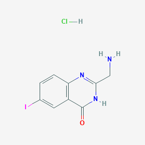2-(aminomethyl)-6-iodoquinazolin-4(3H)-one hydrochloride