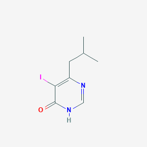 5-Iodo-6-(2-methylpropyl)-3,4-dihydropyrimidin-4-one