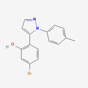5-Bromo-2-(1-p-tolyl-1H-pyrazol-5-yl)phenol
