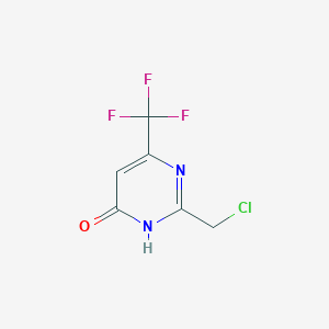 molecular formula C6H4ClF3N2O B1384603 2-(Chloromethyl)-6-(trifluoromethyl)pyrimidin-4-ol CAS No. 1240596-45-5