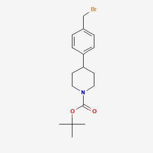 molecular formula C17H24BrNO2 B1384607 4-(4-Bromomethylphenyl)-piperidine-1-carboxylic acid tert-butyl ester CAS No. 1031843-31-8