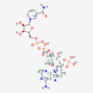 molecular formula C21H28N7O17P3 B13846154 NADP-13C10 