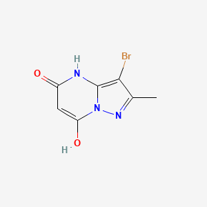 molecular formula C7H6BrN3O2 B1384617 3-Bromo-7-hydroxy-2-methylpyrazolo[1,5-a]pyrimidin-5(4H)-one CAS No. 1310320-89-8