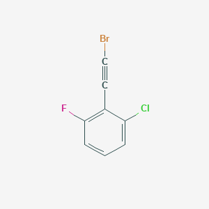 molecular formula C8H3BrClF B1384621 2-(2-Bromoethynyl)-1-chloro-3-fluorobenzene CAS No. 2227272-53-7