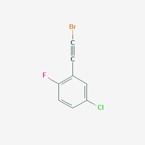 molecular formula C8H3BrClF B1384622 2-(2-Bromoethynyl)-4-chloro-1-fluorobenzene CAS No. 2187434-97-3