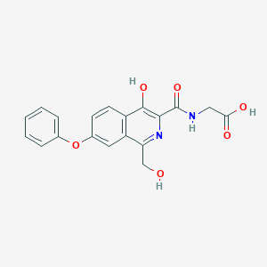 molecular formula C19H16N2O6 B13846231 (1-Hydroxymethyl) Roxadustat 