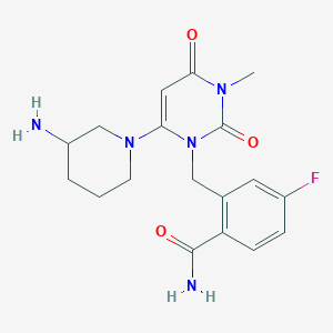 molecular formula C18H22FN5O3 B1384624 Trelagliptin Impurity X CAS No. 1938080-44-4