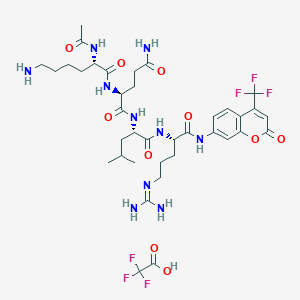 molecular formula C37H52F6N10O10 B1384625 Ac-KQLR-AFC 三氟乙酸盐 CAS No. 1802078-38-1